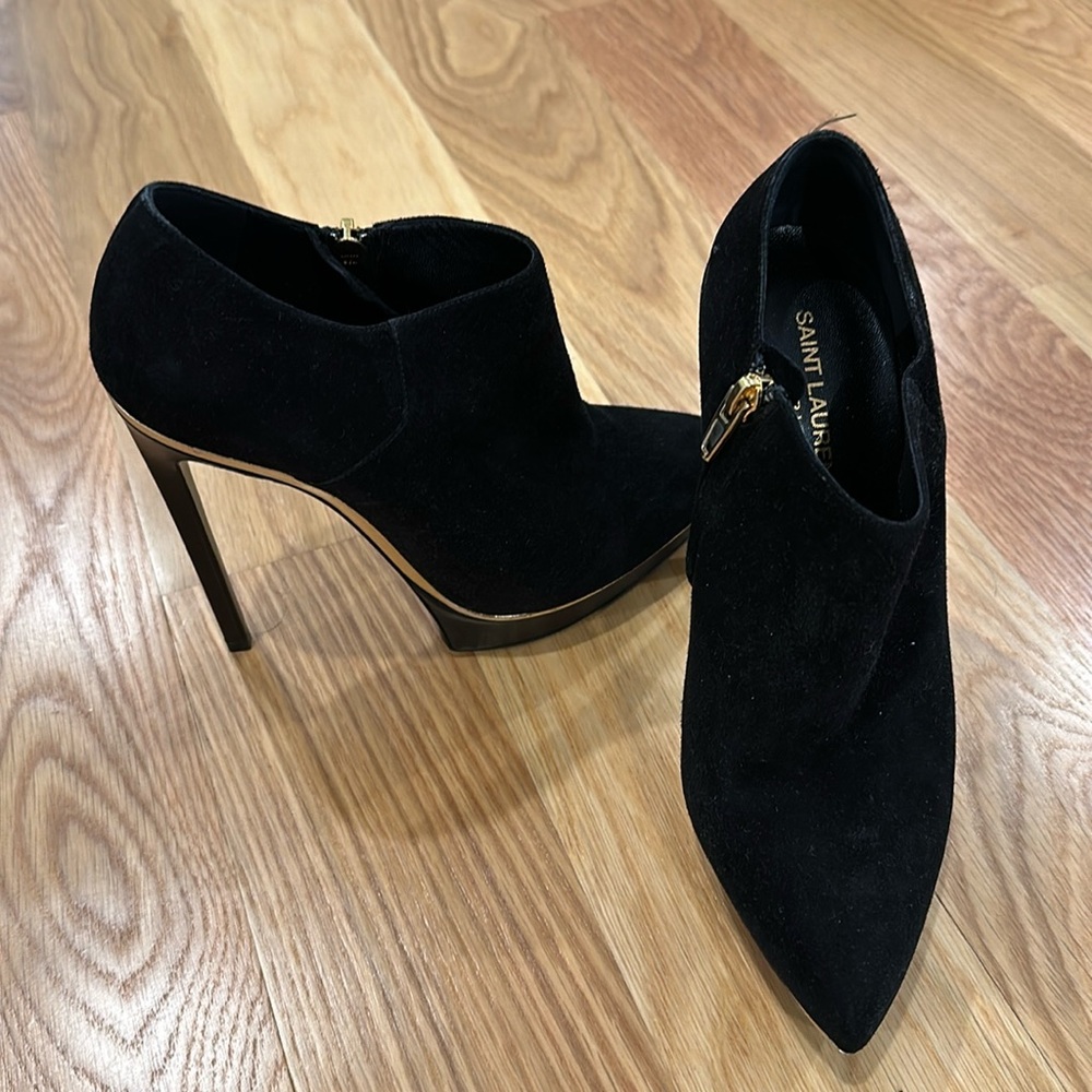 Saint Laurent platform booties